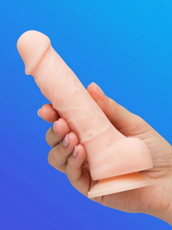 Lifelike Lover Luxe Realistic Silicone Dildo 6 Inch White