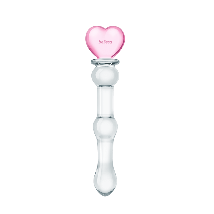 Glass Heart Dildo