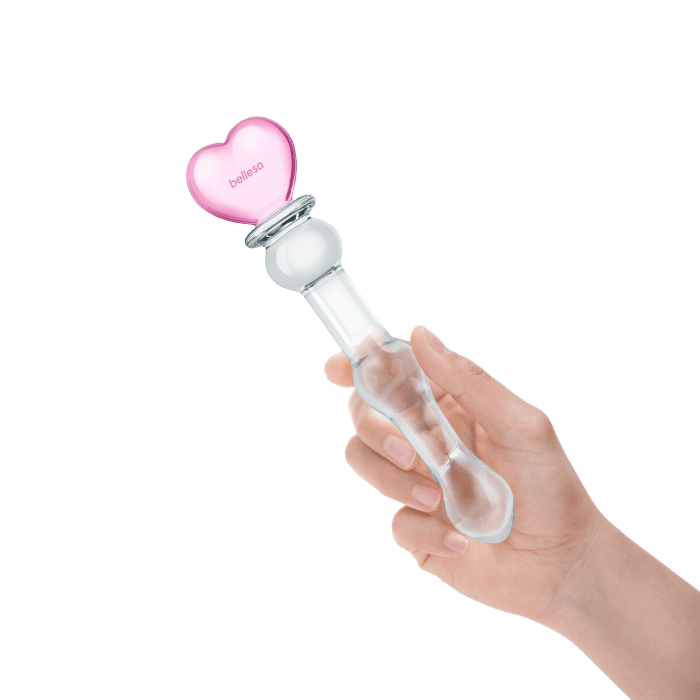 Glass Heart Dildo
