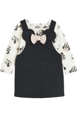 Black/Minnie Mouse 2-piece top and dress set Kids