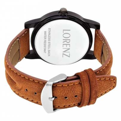 LORENZ Watch Black Dial Men’s Analog Wrist Watch 