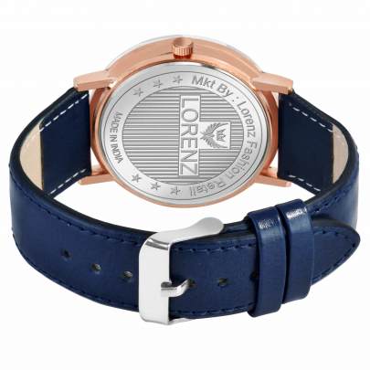 Lorenz Blue Leather Strap Watch for Men Men's Watch