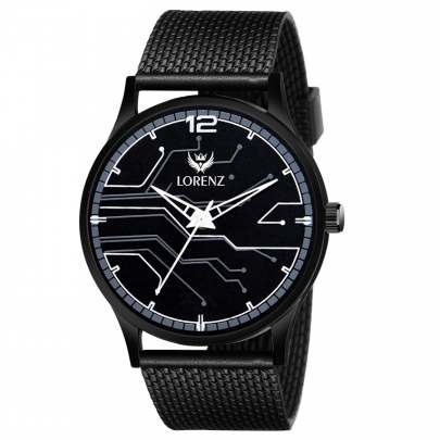 Lorenz Watch Casual Black Dial Analog Watch for Men 