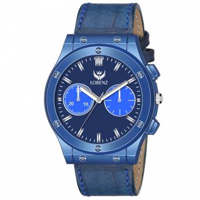 Lorenz Watch Casual Blue Dial Analog Watch for Men 