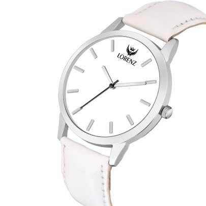 Lorenz Watch Casual White Dial Analog Watch for Men 