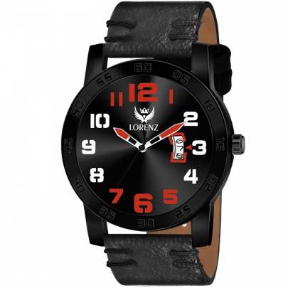 Lorenz Watch Date Edition Black Dial Analog Watch for Men 