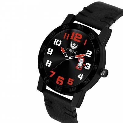 Lorenz Watch Date Edition Black Dial Analog Watch for Men 