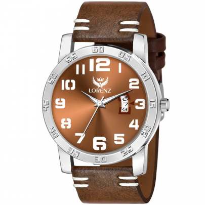 Lorenz Watch Date Edition Brown Dial Analog Watch for Men 