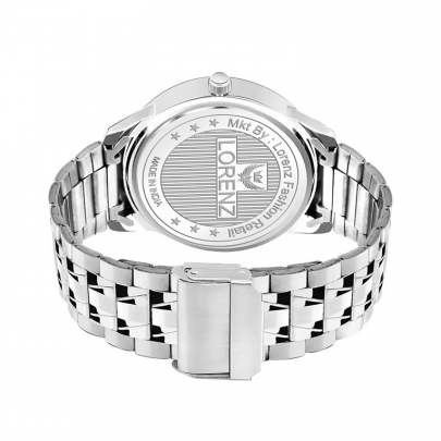 Lorenz Watch Day & Date Stainless Steel Grey Dial Men’s Analog Watch  