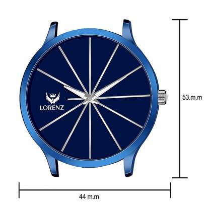 Lorenz Watch Men’s On Trend Luxury Finish Blue Dial Watch 