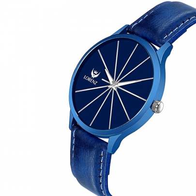 Lorenz Watch Men’s On Trend Luxury Finish Blue Dial Watch 