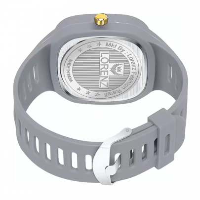 Lorenz Watch Stylish Square Grey Dial Smooth Silicon Strap – Grey 