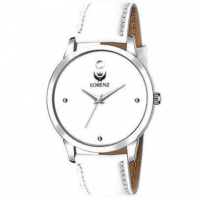 Lorenz Watch Ultra Slim Ceramic White Analog Watch For Men  