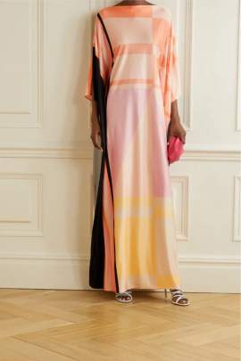 Pastel Hues Silk Kaftan Kaftan