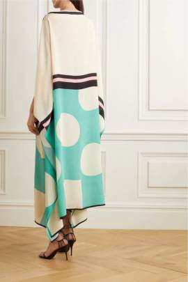 Pastel Satin Silk Kaftna Kaftan