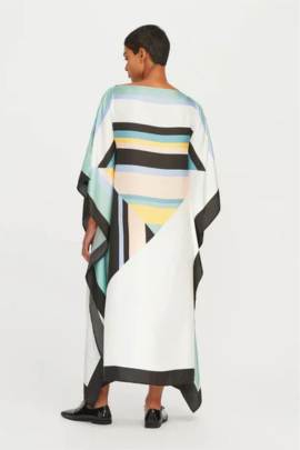 Patterned Silk Kaftan Kaftan