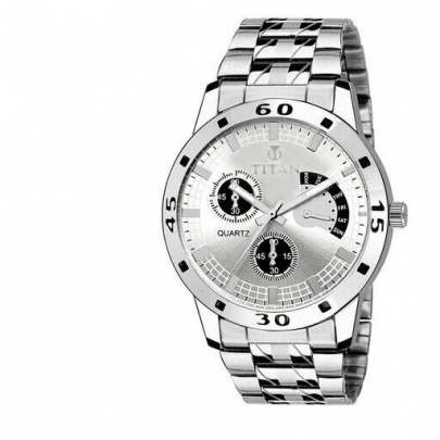 Premium Men’s Analog Silver Watch Vol 4 Men's Watch