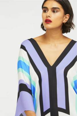 Wilderness Silk Crepe Kaftan Kaftan